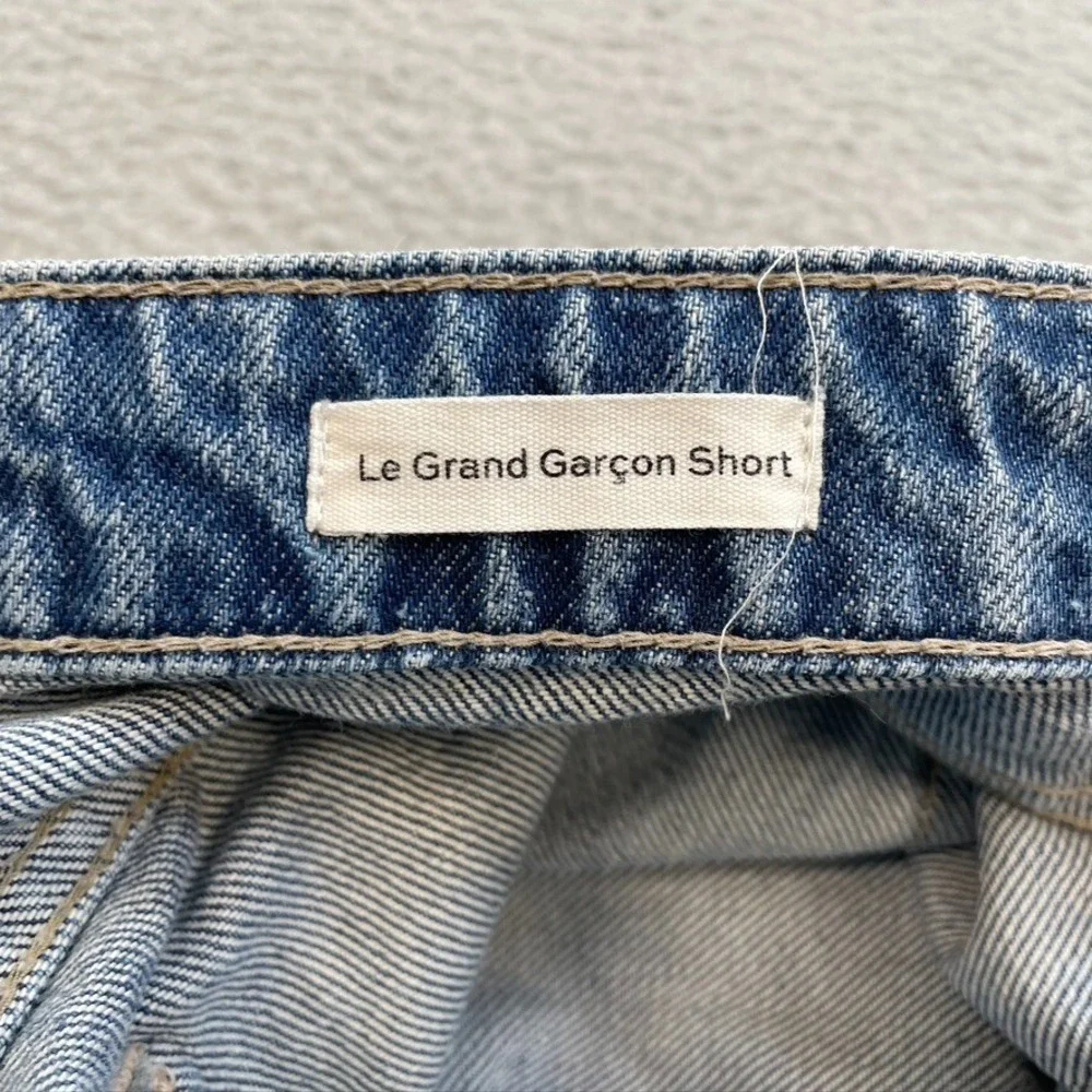 Frame Le Grand Garcon Short Womens 27 4 Denim Distressed Festival Summer Beach‎
